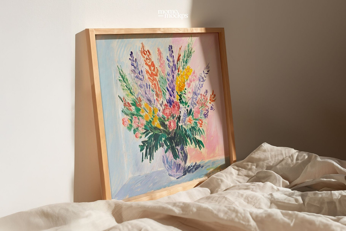 Square Frame Mockup PSD | Wood Frame, a Household Mockup by momomockps (Photo 6 of 11)