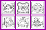 That Girl Stress Relief Coloring, a Decorative Illustration by Coco Bloom (Thumbnail 4 of 4)