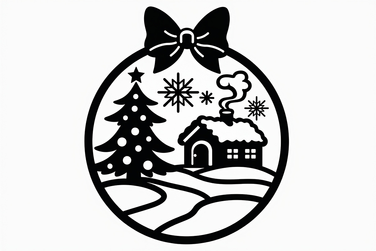 Christmas Ornament Laser Cut Bundle, a Graphic by Creativeshirt (Photo 4 of 16)