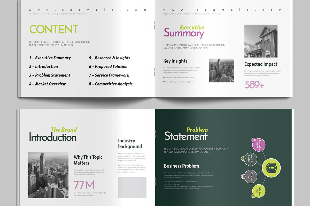 Clean White Paper Design Template, a Brochure Template by MightyDesign (Photo 3 of 8)