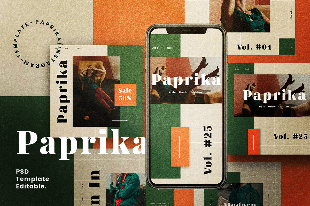 Paprika - Social Media Branding, a Social Media Template by Dirtytemp Studio (Photo 3 of 6)