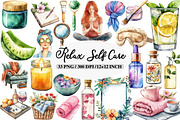 Spa Relax – Self Care & Wellness Cli, an Illustration by Daily.Designs (Thumbnail 1 of 3)