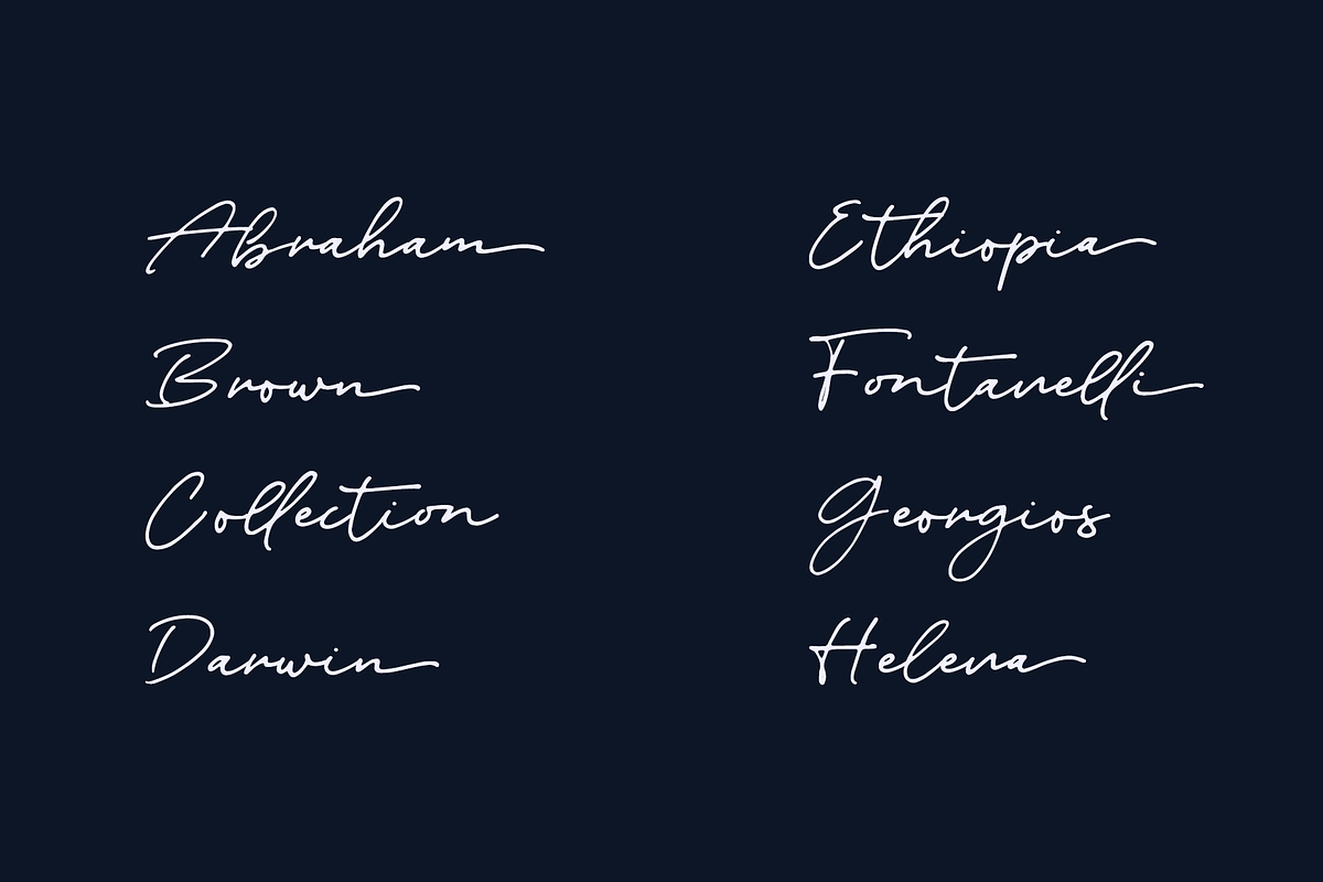 Silen - Stylish signature font, a Handwritten Font by alphArtype (Photo 4 of 11)