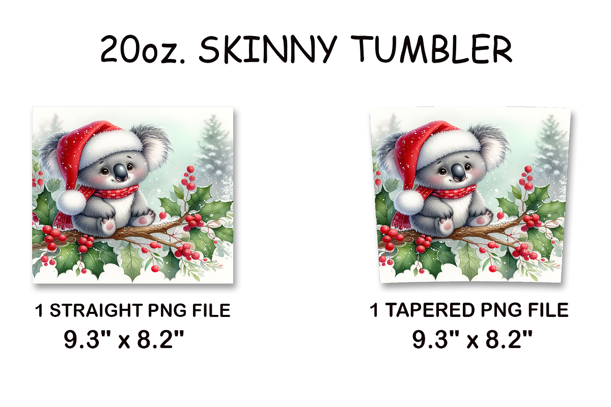 Santa Koala Tumbler PNG, an Arts & Entertainment Photo by LamanAzalea (Photo 2 of 2)