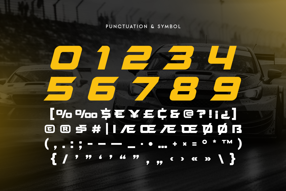 FORECAST - Racing Car Modern Font, a Sans Serif Font by Hamz Studio (Photo 5 of 8)