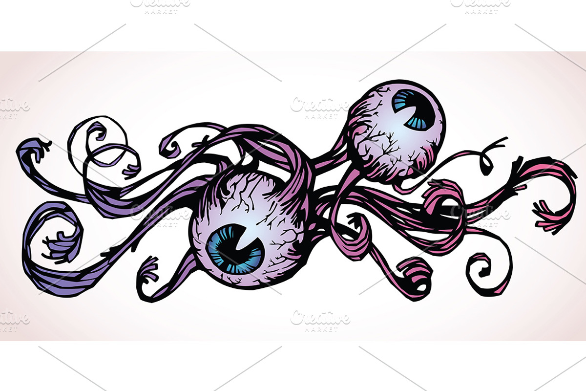 Tattoo-style Horrible Eyes