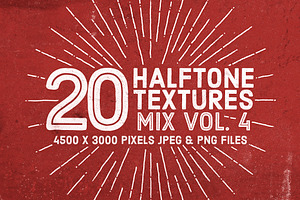 20 Halftone Textures Mix Vol. 4