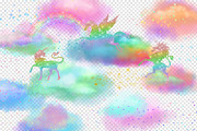 Unicorn Sprinkles Clip Art, an Illustration by Digital Curio (Thumbnail 2 of 3)