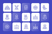 Russian Outline Icons Set, an Outline Icon by Prosymbols (Thumbnail 4 of 8)