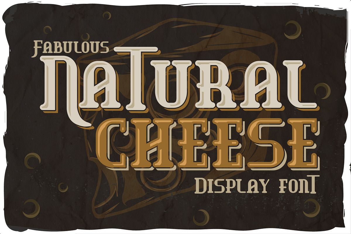Natural Cheese font, a Font by Heather_insane (Photo 1 of 5)