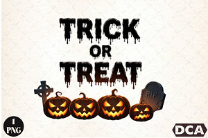 Halloween Png - Trick or Treat Png, an Illustration by DreamCafeArt