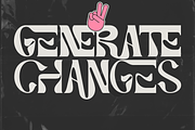 Generate Changes Font, a Sans Serif Font by 177Studio (Thumbnail 1 of 8)