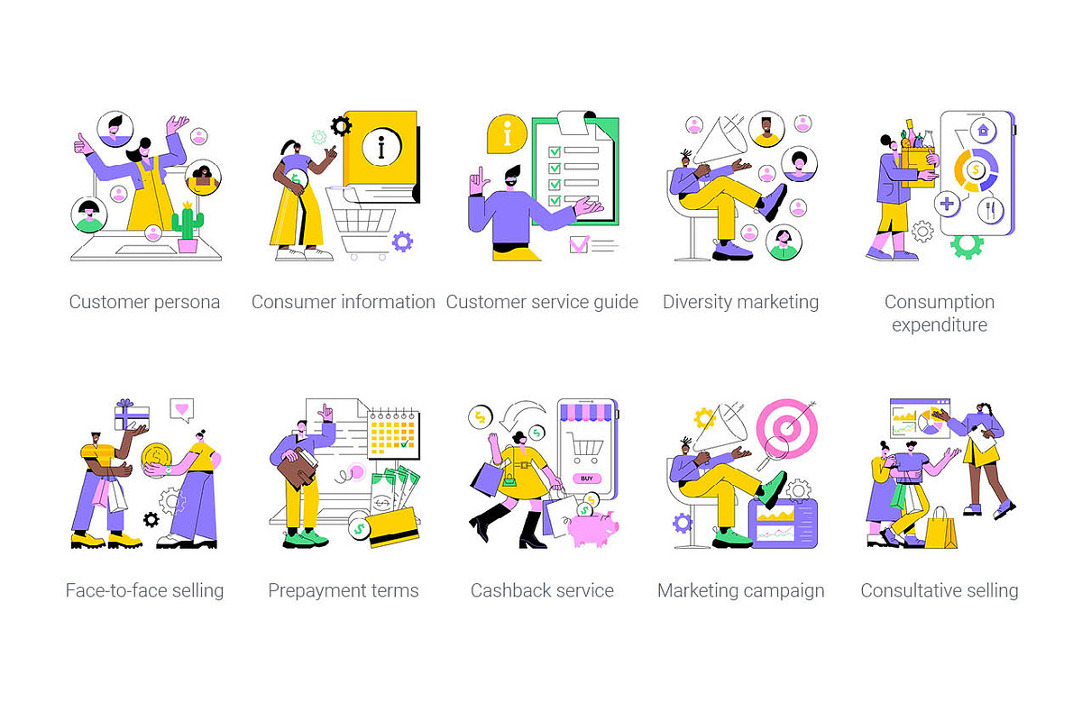 100 Marketing and sales concepts, a Templates & Theme by Visual Generation (Photo 10 of 10)