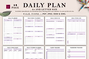 Digital Daily Planner Bundle, a Stationery Template by DesignByStore (Thumbnail 1 of 3)