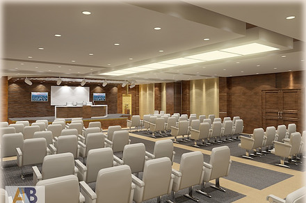 Conference Hall 018, an Architecture 3D Model by akerStudio
