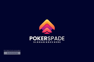 Poker Spade Gradient Colorful Logo, a Branding & Logo Template by ivan_artnivora