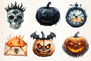 Dark Halloween Sublimation Clipart, an Illustration by Dream Creation (Thumbnail 6 of 6)
