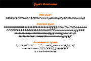 Dulblak script - a reverse contast, a Script Font by Brainware Graphic (Thumbnail 2 of 9)