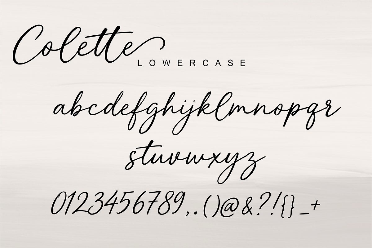 Colette Modern Script, a Handwritten Font by Raffa Creative (Photo 5 of 5)