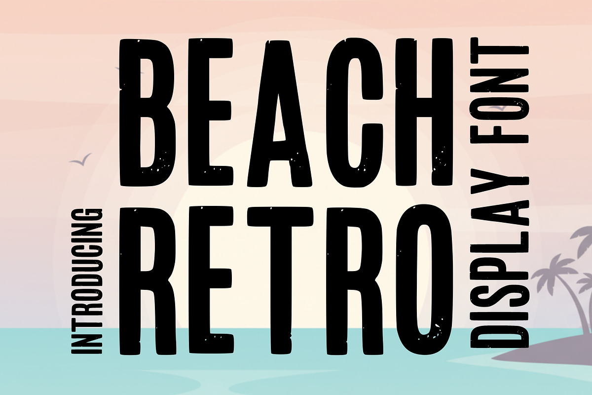 Beach Retro Display Font, a Blackletter Font by Fourteen Letter (Photo 1 of 4)