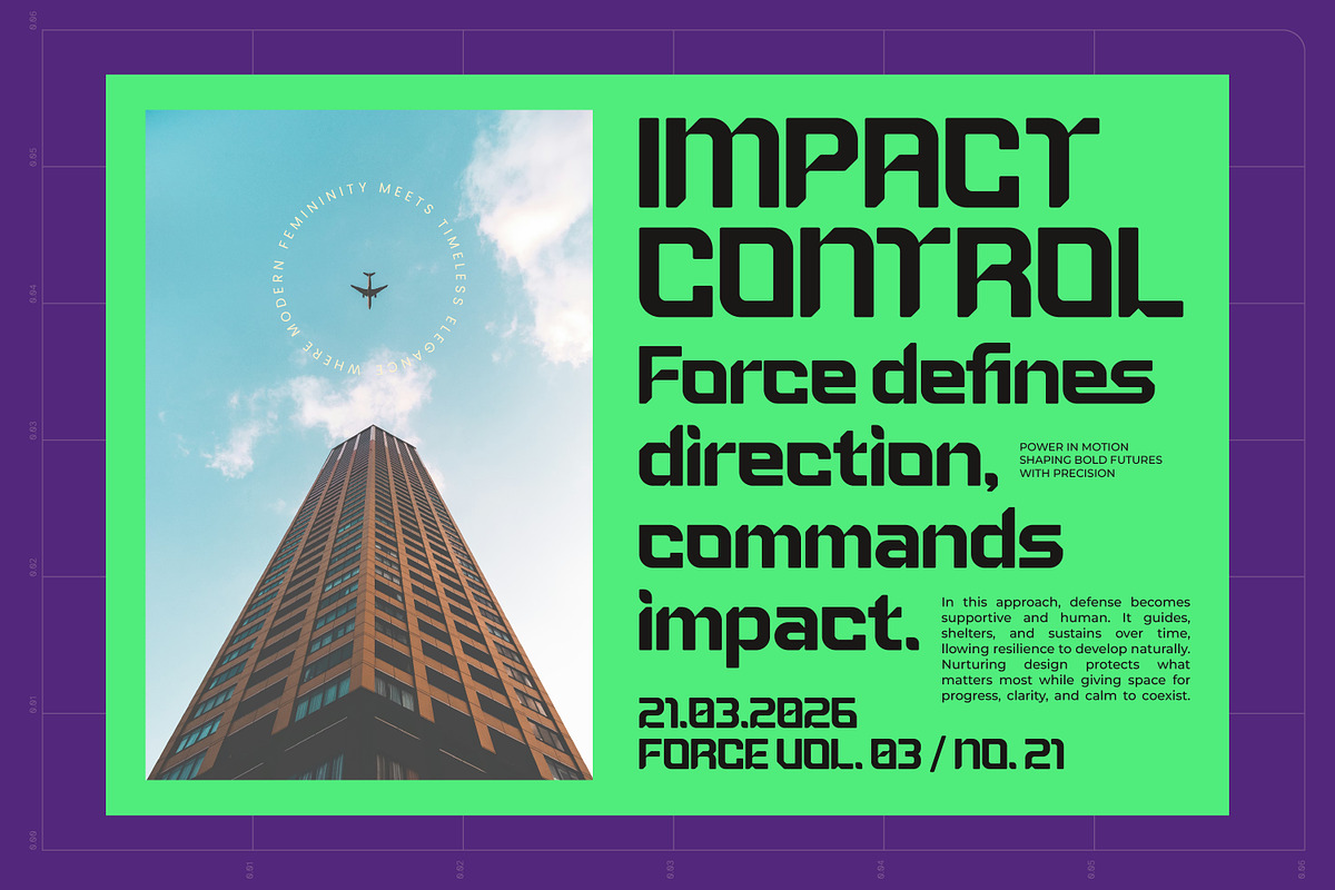 Metaor Aftershift Retro Futuristic, a Sans Serif Font by AmorfaType (Photo 3 of 10)