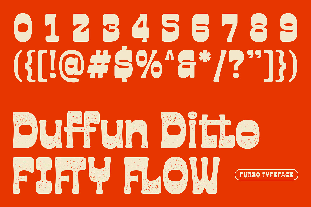 Funzo - Bold Funky Display Sans Font, a Sans Serif Font by Sekyra Lab (Photo 3 of 11)