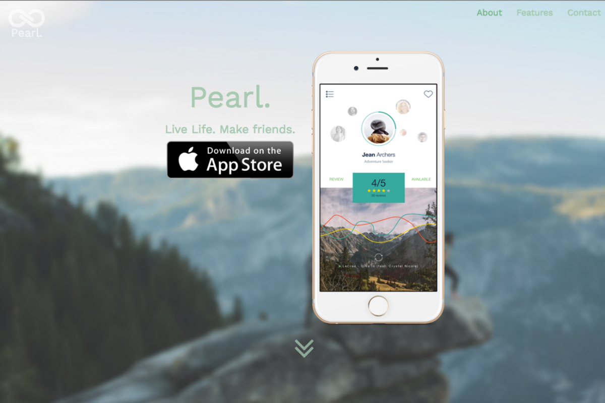 Pearl. | An Elegant App Landing Page, an App Template by AsOfLatte (Photo 1 of 4)