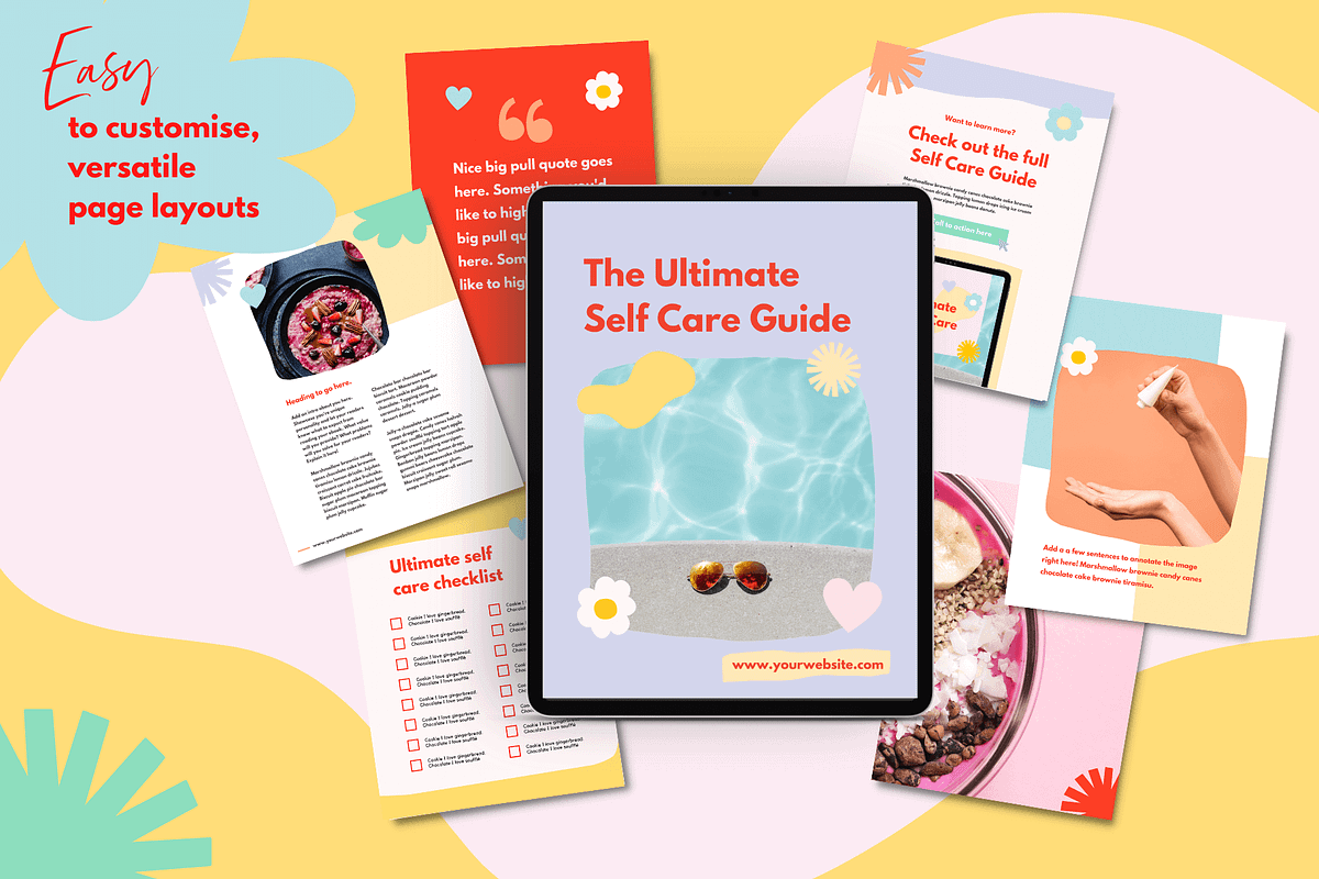 Colorful Canva Ebook Template, a Brochure Template by Kurly Creative (Photo 3 of 12)