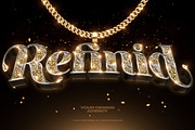 Bling Bling Gold Text Effects Vol 03, a Layer Style Add-On by Hyperpix Productions (Thumbnail 8 of 19)