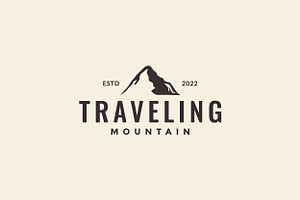 hipster simple hill or mountain logo, a Branding & Logo Template by devastd