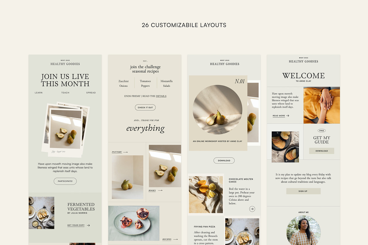 Thyme Newsletter Templates - Canva, an Email Template by Sparrow & Snow (Photo 9 of 20)