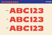 Signboard Extra Bold Lettering, a Sans Serif Font by Paper Moon Graphic Supply (Thumbnail 2 of 16)