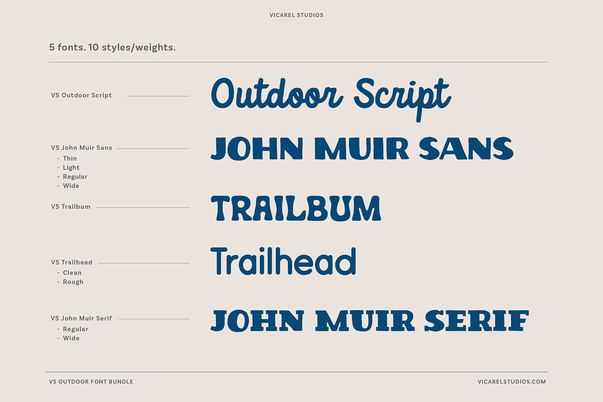 National Park Font Bundle, a Handwritten Font by Vicarel Studios (Photo 3 of 31)