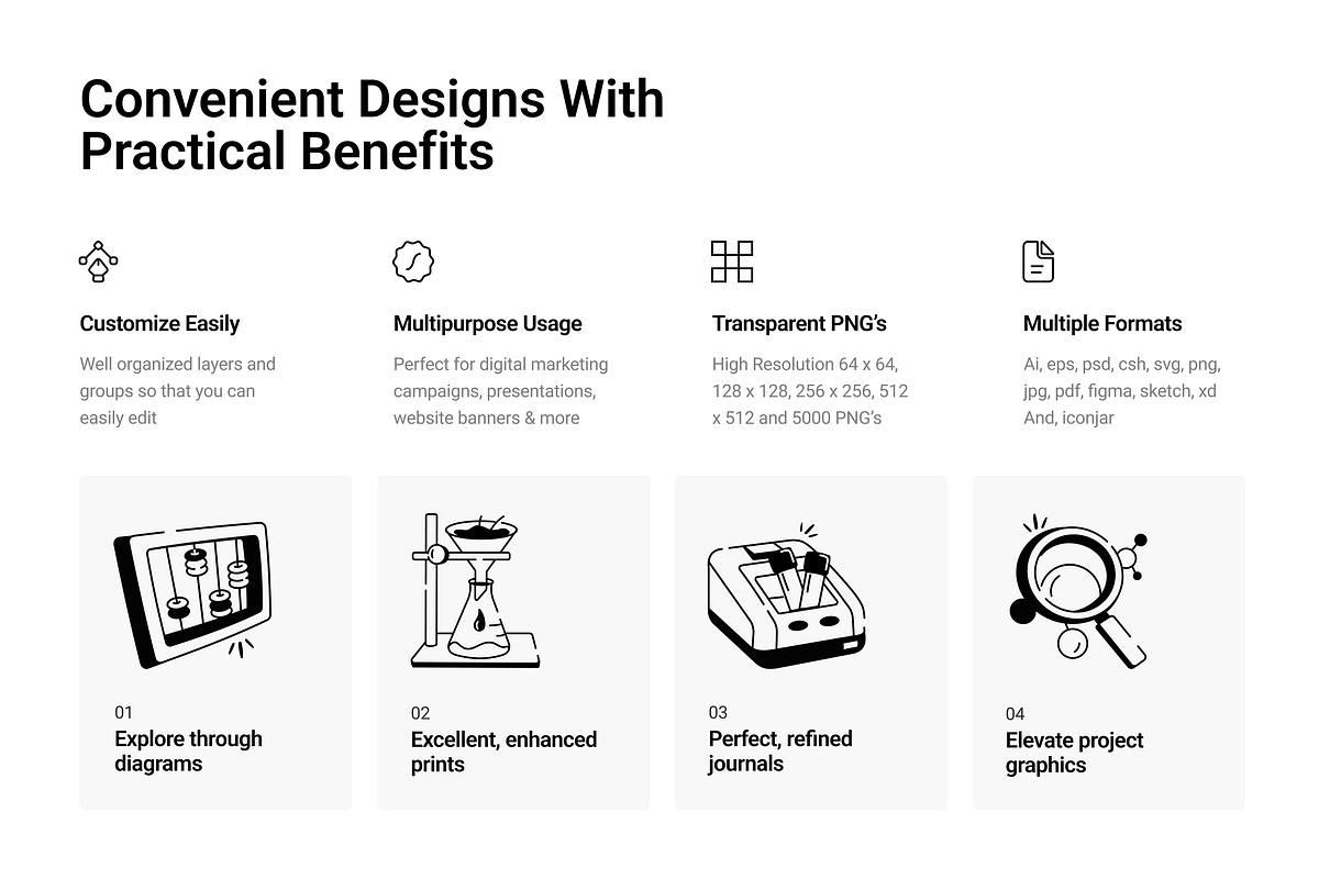 Science Doodles Icons Set, a Solid Icon by Prosymbols (Photo 2 of 6)
