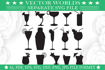 Martini Glass Svg, Glass,Martini Svg, an Object Graphic by VectorWorlds