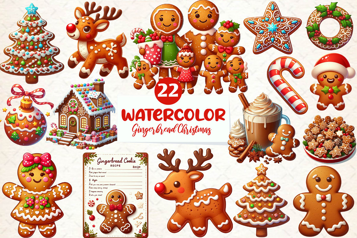 Gingerbread Cookie Christmas Sublima, a Graphic by CreationArt (Photo 1 of 5)