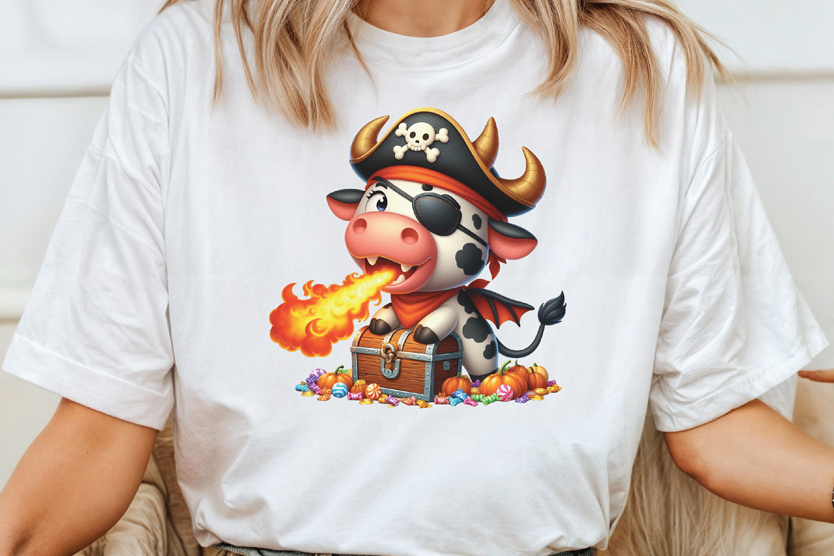 Funny Cow Halloween PNG Clipart, an Illustration by CraftArtStudio (Photo 4 of 6)