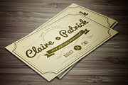 Vintage Wedding Invitation vol.2., an Invitation Template by Graphic Boutique (Thumbnail 2 of 4)
