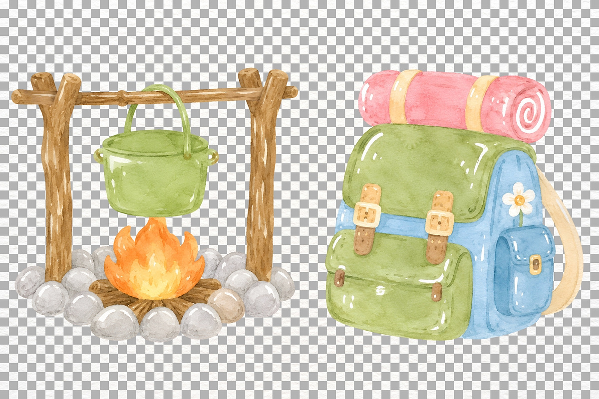 Camp Nursery Clipart Woodland Animal, a Seasonal Illustration by SugarCloudStudioArt (Photo 6 of 7)