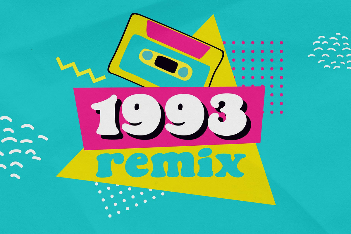 Nineties Vibes font & graphics, a Font by kaer_shop (Photo 8 of 10)