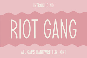 Riot Gang - Handwriting Font