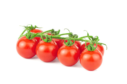 Branches of fresh cherry tomatoes is, a Food & Drink Photo by AlexBush