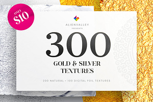 300 Gold & Silver Foil Textures