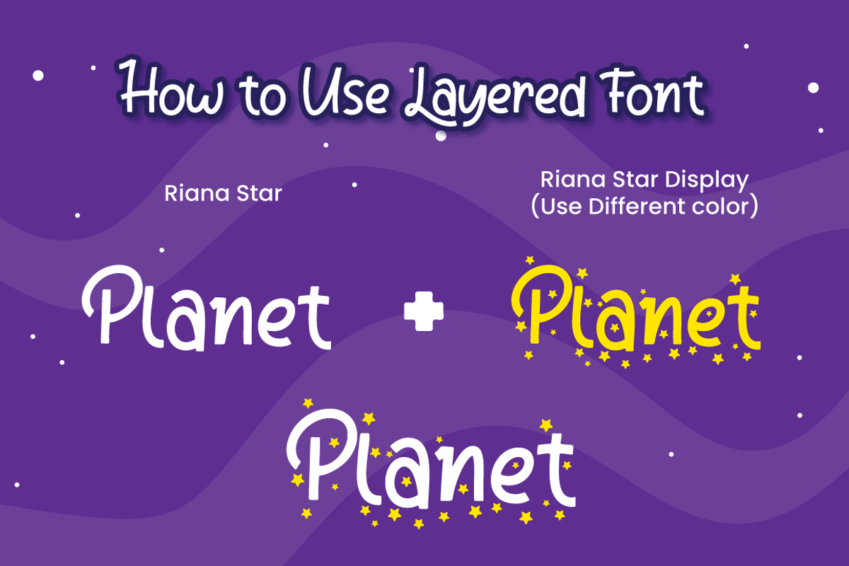 Riana Star - Display Font, a Script Font by Attype (Photo 8 of 8)