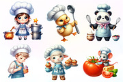 Cute little chef clipart Cooking, an Illustration by CreationArt (Thumbnail 6 of 9)