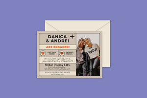 Danica Andrei Engagement Invitation
