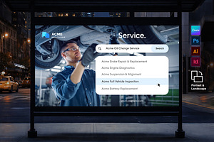 Search Suggestion Ad Concept, a Marketing Template by BrandPacks