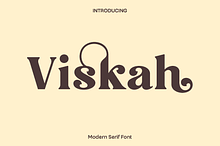 Viskah Modern Serif Font