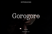 Gorogoro-Serif font, a Serif Font by portype (Thumbnail 1 of 5)