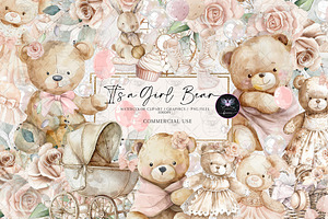 Teddy Bear Boho Clipart, an Animal Illustration by BigCakeBee